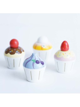 Drewniane muffinki zestaw,...