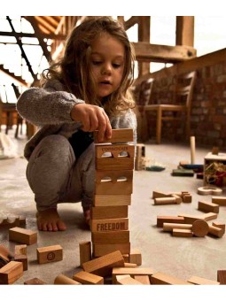 Drewniane Klocki w Worku –...